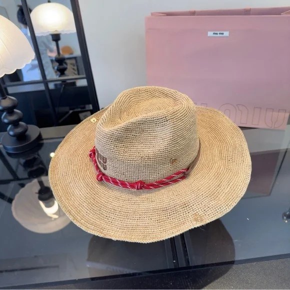 ❣️MiuMiu popular woven straw hat - Picture 2 of 8